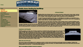 What Roofwrap.com website looked like in 2018 (5 years ago)
