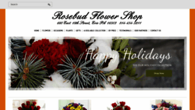 What Rosebudflowershop.com website looked like in 2018 (5 years ago)