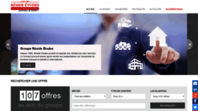 What Recrutement.reside-etudes.fr website looked like in 2018 (5 years ago)