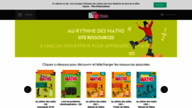 What Rythmemaths.editions-bordas.fr website looked like in 2018 (5 years ago)