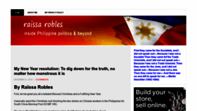 What Raissarobles.com website looked like in 2019 (5 years ago)