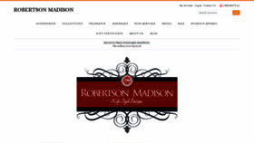 What Robertsonmadison.com website looked like in 2019 (5 years ago)