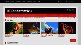 What Rozpravky.sk website looked like in 2019 (5 years ago)