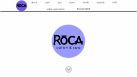 What Rocasalon.com website looked like in 2019 (5 years ago)
