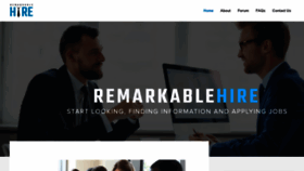 What Remarkablehire.com website looked like in 2019 (5 years ago)