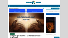 What Recursos-biblicos.com website looked like in 2019 (5 years ago)