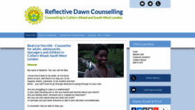 What Reflectivedawncounselling.co.uk website looked like in 2019 (5 years ago)