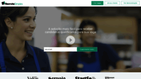 What Recrutasimples.com.br website looked like in 2019 (7 years ago)