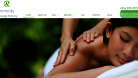What Richmondremedymassage.ca website looked like in 2019 (5 years ago)