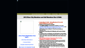 What Rivercitymarathon.com website looked like in 2019 (5 years ago)