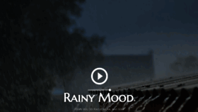What Rainymood.com website looked like in 2019 (5 years ago)