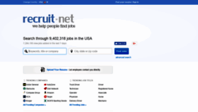 What Recruit.net website looked like in 2019 (5 years ago)