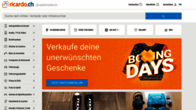 What Ricardo.ch website looked like in 2019 (6 years ago)