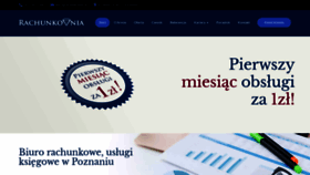 What Rachunkovnia.pl website looked like in 2019 (5 years ago)
