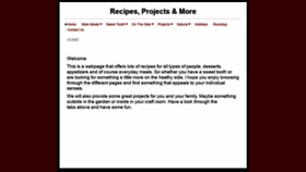 What Recipesprojectsandmore.com website looked like in 2019 (5 years ago)