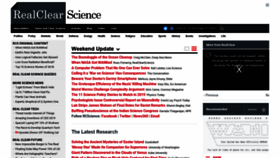 What Realclearscience.com website looked like in 2019 (5 years ago)