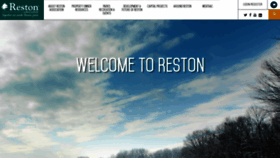What Reston.org website looked like in 2019 (5 years ago)