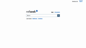 What Refseek.com website looked like in 2019 (5 years ago)