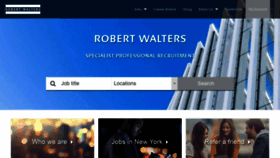 What Robertwalters-usa.com website looked like in 2019 (5 years ago)