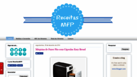 What Receitasmfp.com website looked like in 2019 (5 years ago)