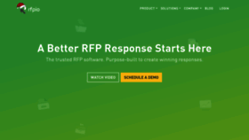 What Rfpio.com website looked like in 2019 (5 years ago)