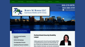 What Rebersdisabilitylaw.com website looked like in 2019 (5 years ago)