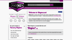What Rhymes.net website looked like in 2019 (5 years ago)