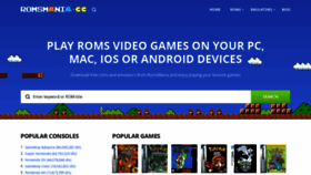 What Romsmania.com website looked like in 2019 (5 years ago)