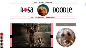What Rosadoodle.com website looked like in 2019 (5 years ago)