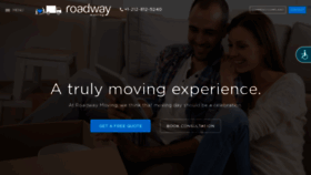 What Roadwaymoving.com website looked like in 2019 (5 years ago)