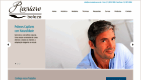 What Recriarebeleza.com.br website looked like in 2019 (5 years ago)