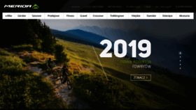 What Rowerymerida.pl website looked like in 2019 (5 years ago)