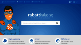 What Rabattkalas.se website looked like in 2019 (5 years ago)