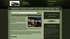 What Rockyfuneralhome.ca website looked like in 2019 (5 years ago)