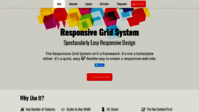 What Responsivegridsystem.com website looked like in 2019 (5 years ago)