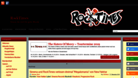 What Rocktimes.de website looked like in 2019 (5 years ago)