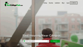 What Rentcollegepads.com website looked like in 2019 (5 years ago)