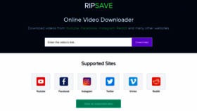 What Ripsave.com website looked like in 2019 (5 years ago)
