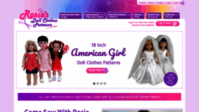 What Rosiesdollclothespatterns.com website looked like in 2019 (5 years ago)