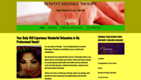 What Rositasmassagetherapy.com website looked like in 2019 (5 years ago)