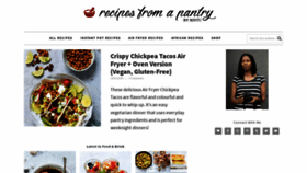 What Recipesfromapantry.com website looked like in 2019 (5 years ago)