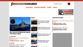 What Resultadosconcursos.com.br website looked like in 2019 (5 years ago)