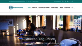 What Rishikeshyogdham.com website looked like in 2019 (5 years ago)