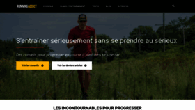 What Running-addict.fr website looked like in 2019 (5 years ago)