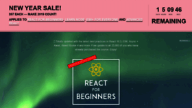 What Reactforbeginners.com website looked like in 2019 (5 years ago)