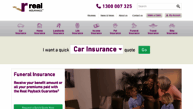 What Realinsurance.com.au website looked like in 2019 (5 years ago)