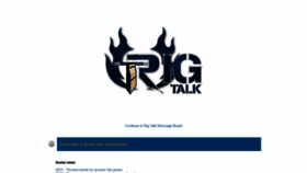 What Rig-talk.com website looked like in 2019 (5 years ago)