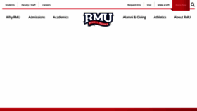 What Rmu.edu website looked like in 2019 (5 years ago)