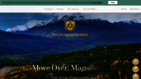 What Rockymountaineer.com website looked like in 2019 (5 years ago)
