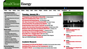 What Realclearenergy.org website looked like in 2019 (5 years ago)